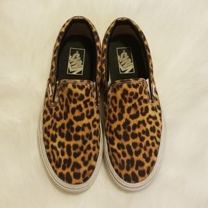 🚫FINAL PRICE🚫 Leopard Print Slip On Vans